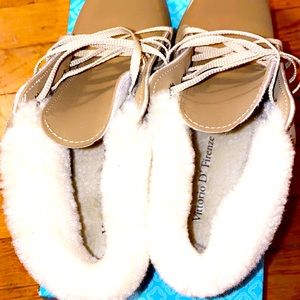 Low fuzzy shoes/boots